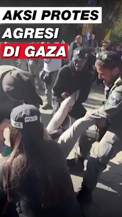 Video: Warga Israel Bentrok dengan Polisi saat Demo di Rumah Netanyahu