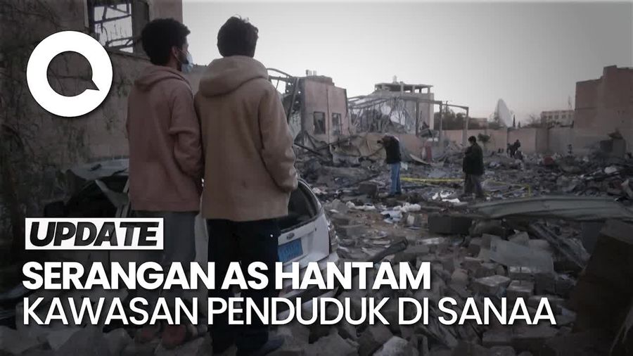 Video: AS Serang Kawasan Padat Penduduk di Sanaa Yaman, 9 Orang Terluka