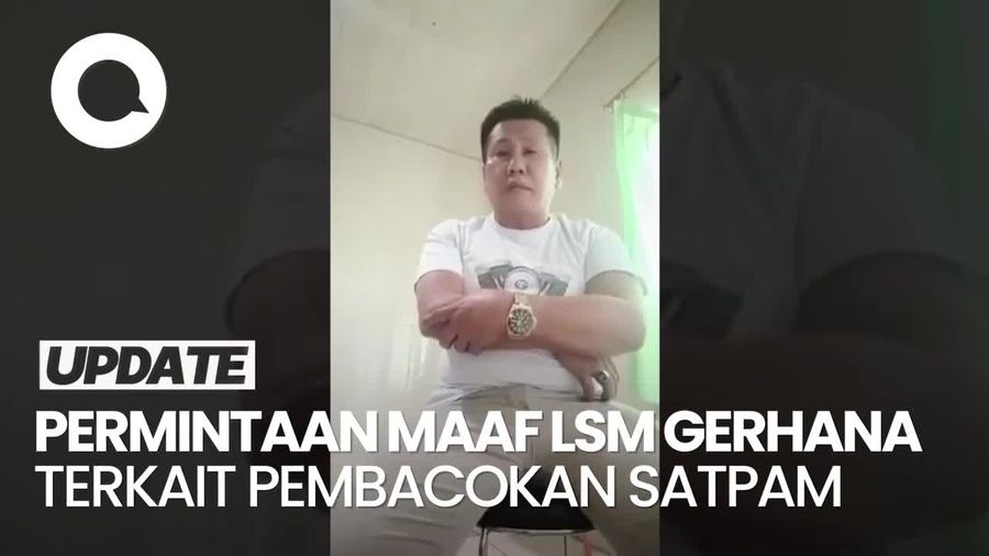 Video: Ketum LSM Gerhana Minta Maaf Setelah Anggotanya Bacok Satpam saat Minta THR