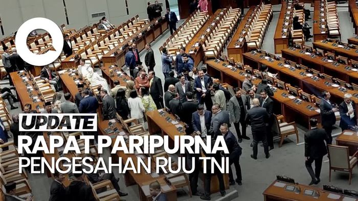 Video: DPR Gelar Rapat Paripurna Pengesahan RUU TNI
