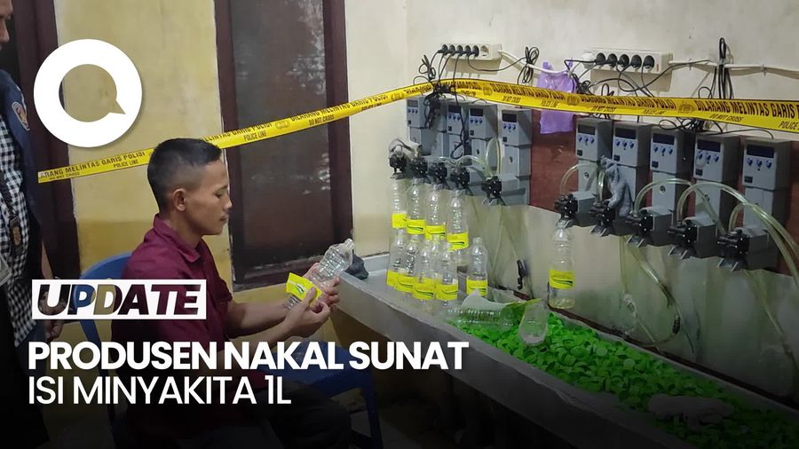 Video Produsen Minyakita Ilegal di Tangerang, Tulisan 1 L Isinya 740 Ml