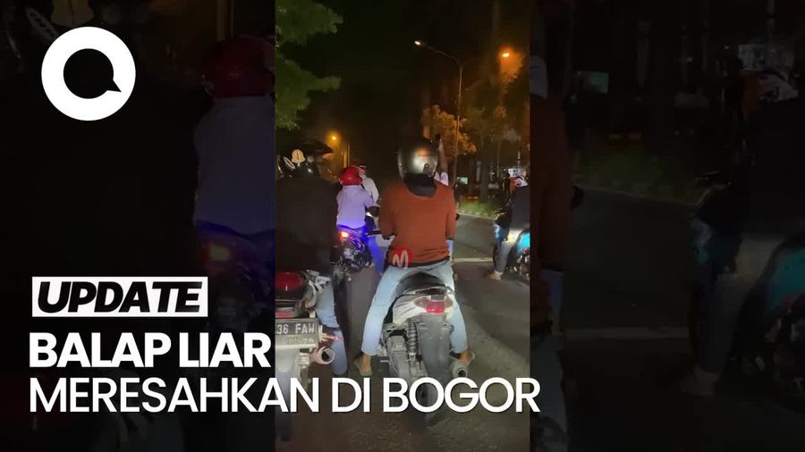 Video: Aksi Balap Liar Bikin Resah di Bogor, Pelaku Sampai Tutup Jalan