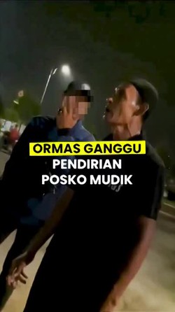 Video: Pria Mengaku Anggota Ormas di Cikarang Ngamuk Larang Pendirian Posko Mudik