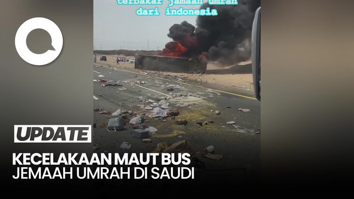 Video: Bus Jemaah Umrah Kecelakaan di Saudi, 6 WNI Meninggal Dunia