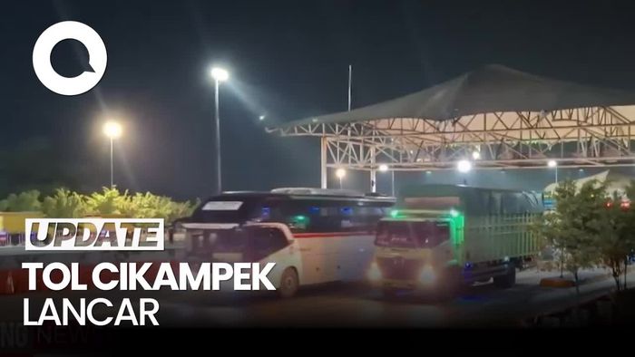 Video: Suasana Arus Lalin H-10 Lebaran di Gerbang Tol Cikampek Utama