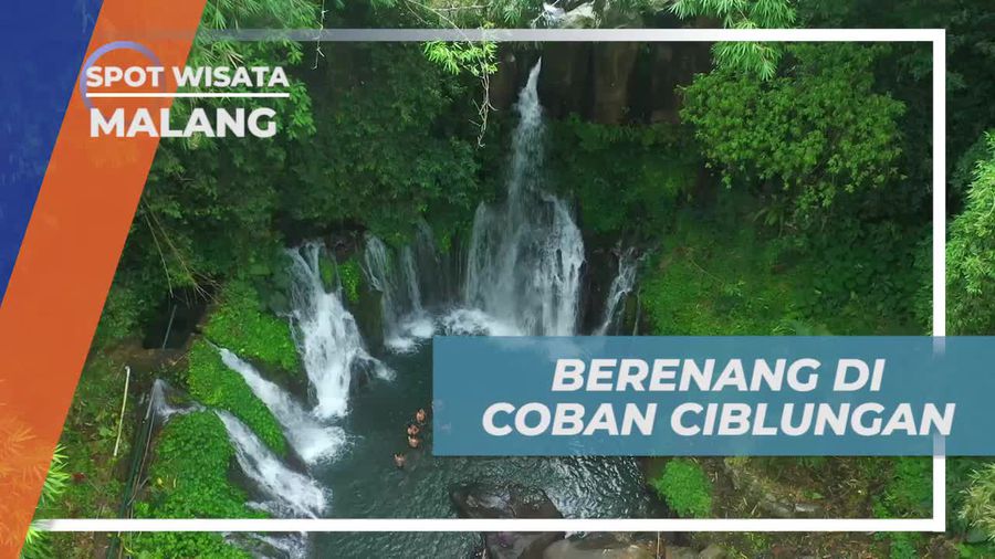 Serunya Berenang dan Bermain Air di Air Terjun Coban Ciblungan, Malang