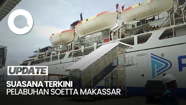 Video: Ramai Pemudik di Pelabuhan Soekarno-Hatta Makassar