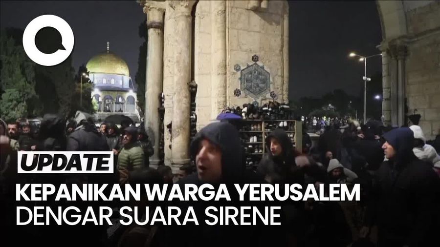 Video Sirene Meraung saat Yerusalem Diserang Rudal Houthi, Warga Panik