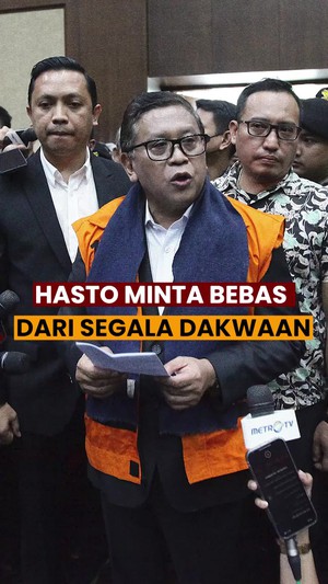 Video Hasto Minta Bebas dari Kasus Suap-Perintangan Penyidikan 