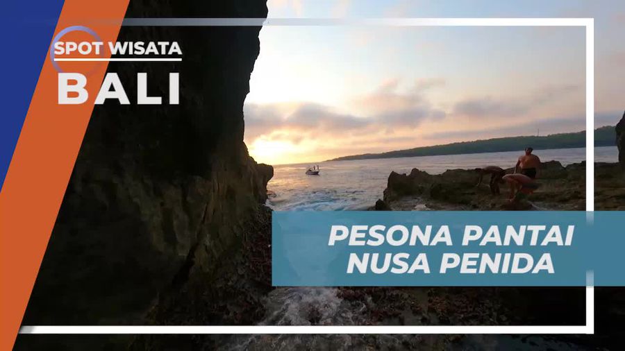 Menikmati Panorama Menakjubkan Crystal Bay di Sore Hari, Bali