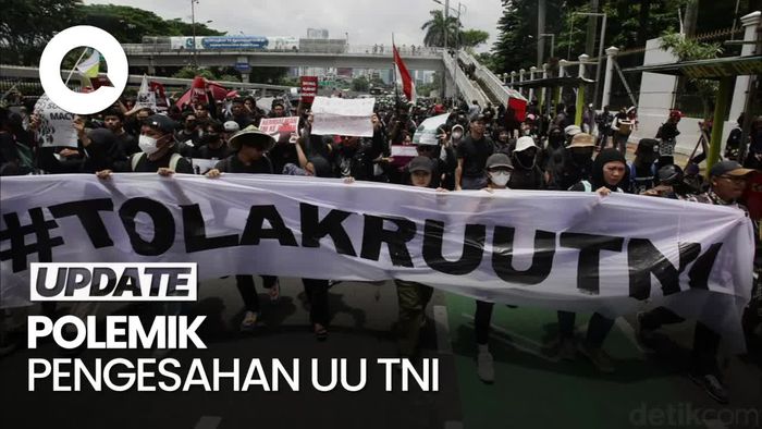Video: Ketok Palu UU TNI di Tengah Aksi Protes hingga DPR Minta Tak Berburuk Sangka