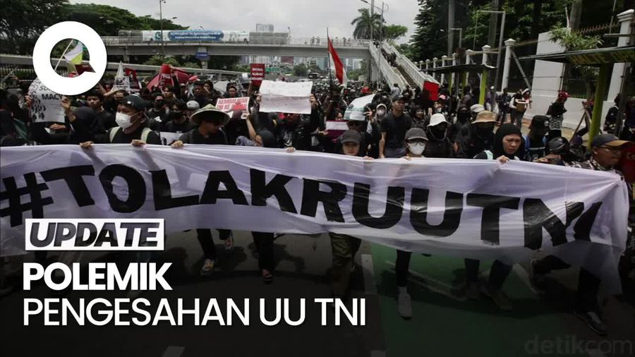 Video: Ketok Palu UU TNI di Tengah Aksi Protes hingga DPR Minta Tak Berburuk Sangka