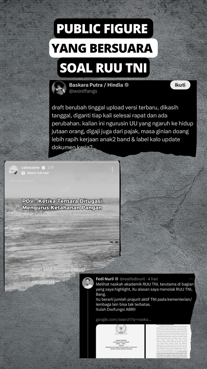 Video: Andovi Da Lopez hingga Aktris Lutesha Ikut Aksi Tolak RUU TNI