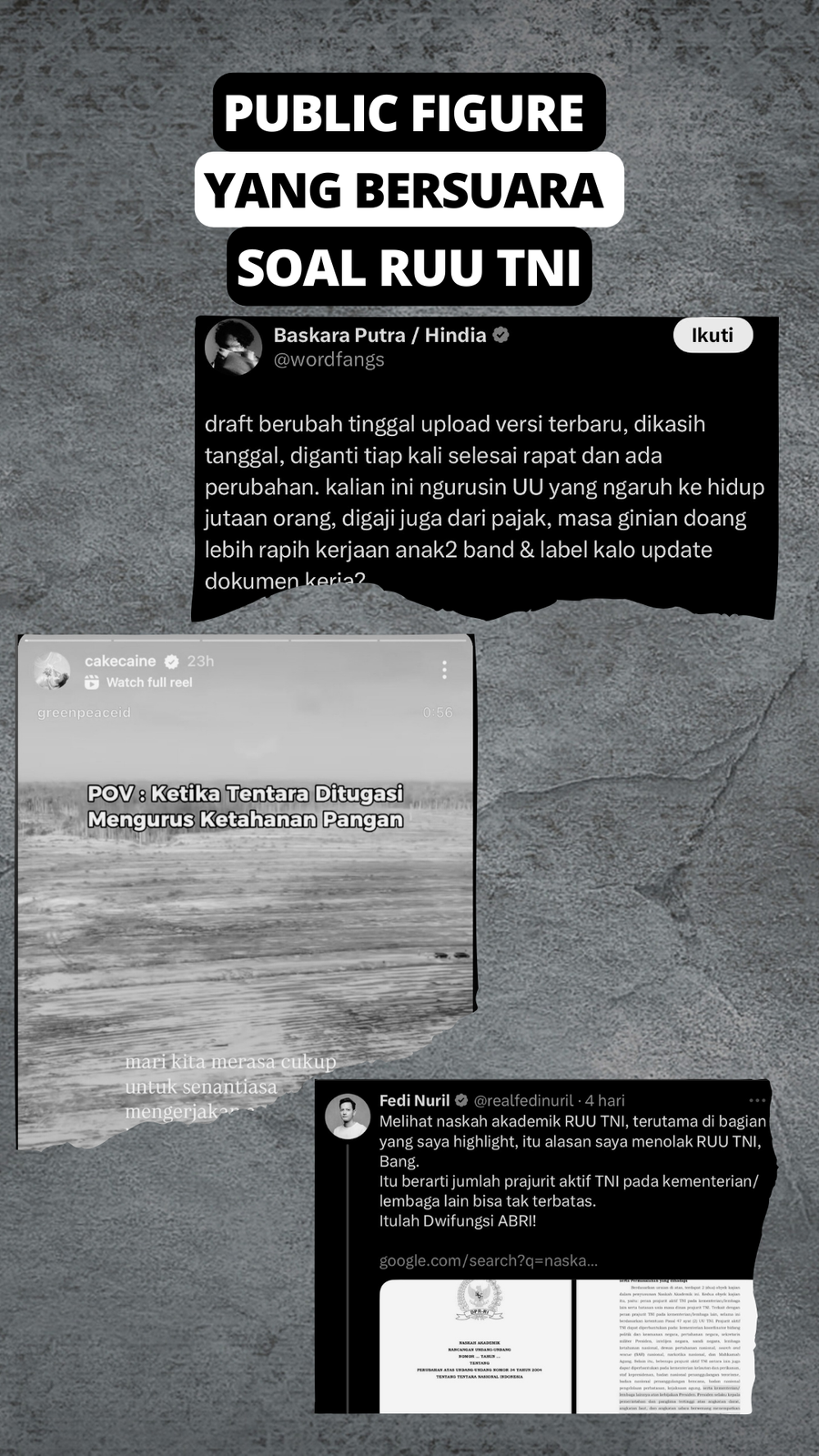 Video: Andovi Da Lopez hingga Aktris Lutesha Ikut Aksi Tolak RUU TNI