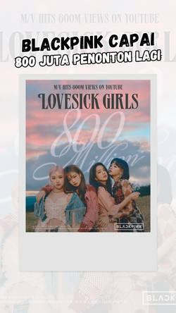 Video: MV Lovesick Girls BLACKPINK Tembus 800 Juta Penonton
