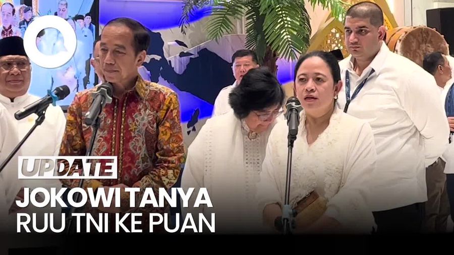 Video: Puan Sebut Jokowi Tanya RUU TNI Saat Buka Bersama di Gedung NasDem