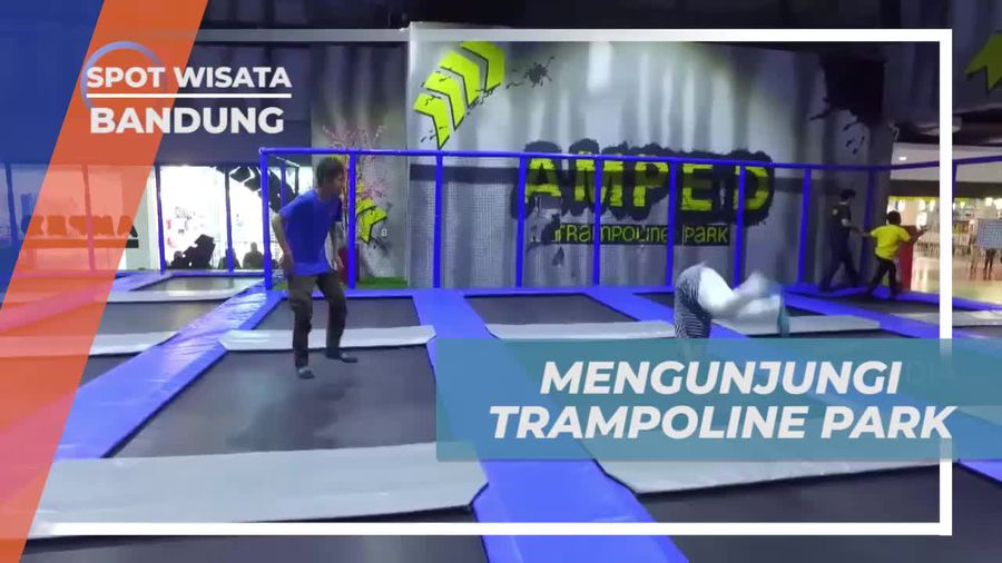 Bermain Trampoline dengan Keceriaan di Amped Trampoline Park, Bandung