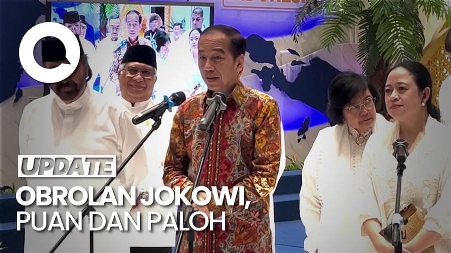 Video: Jokowi Ungkap Obrolan Saat Bukber Bareng Paloh dan Puan