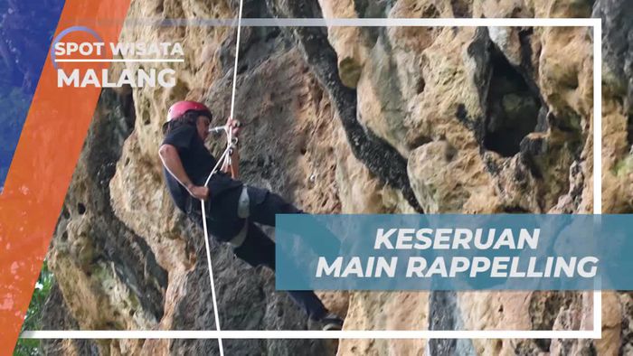 Mengalami Thrill Bermain Rappelling di Lembah Kera, Malang