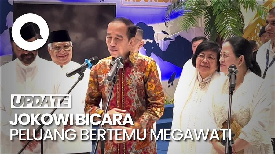 Video: Ekspresi Jokowi Saat Ditanya soal Peluang Bertemu Megawati