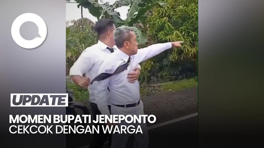 Video: Belum Sehari Dilantik, Bupati Jeneponto Paris Yasir Cekcok dengan Warga