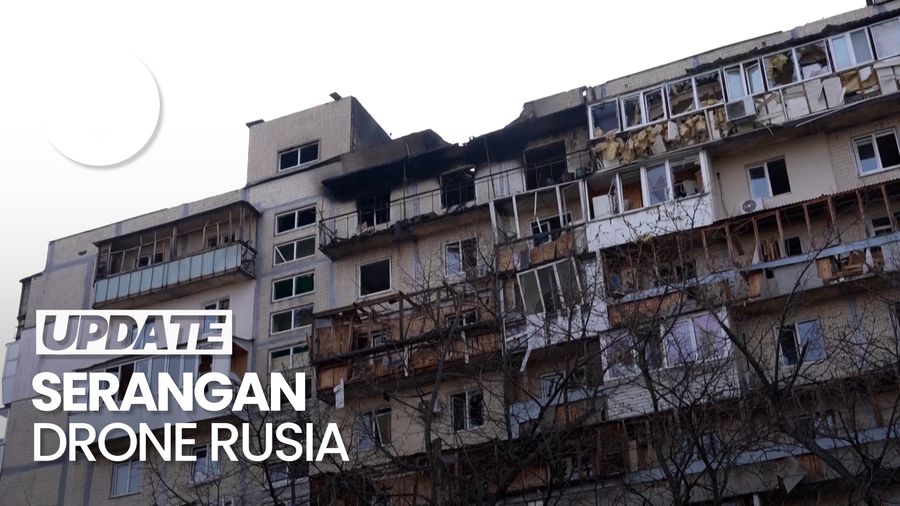 Video: Drone Rusia Bombardir Apartemen di Ukraina, 3 Tewas