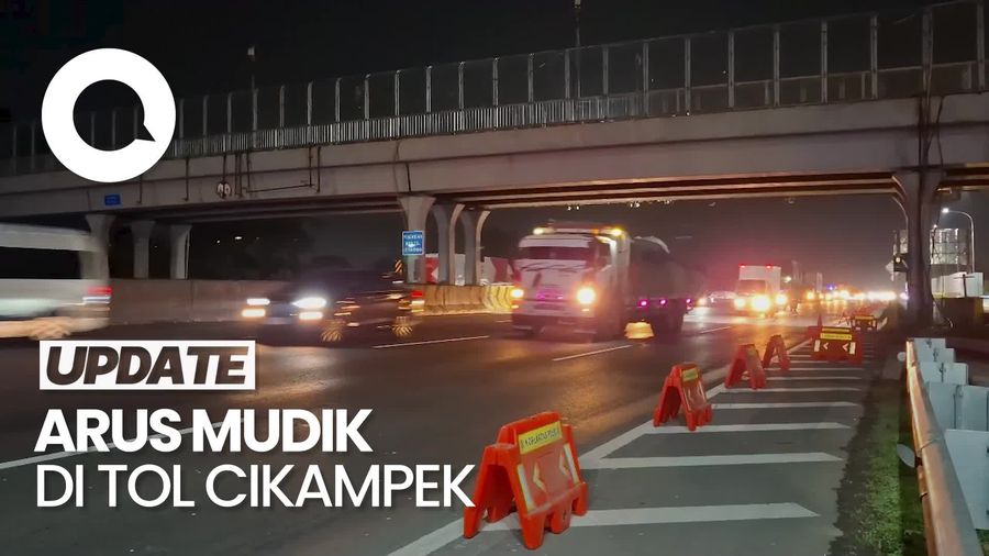 Video: H-8 Lebaran, Arus Mudik di Tol Cikampek Ramai Lancar