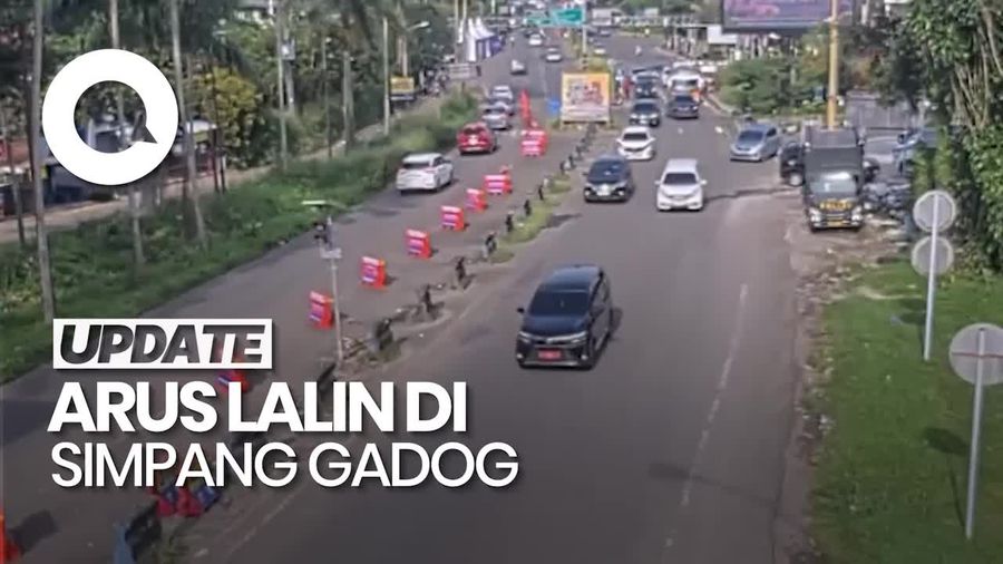 Video: H-8 Lebaran, Arus Lalin di Simpang Gadog Ramai Lancar
