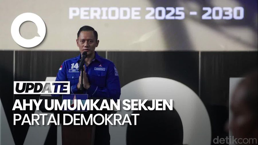Video: AHY Tunjuk Herman Khaeron Jadi Sekjen Demokrat 2025-2030