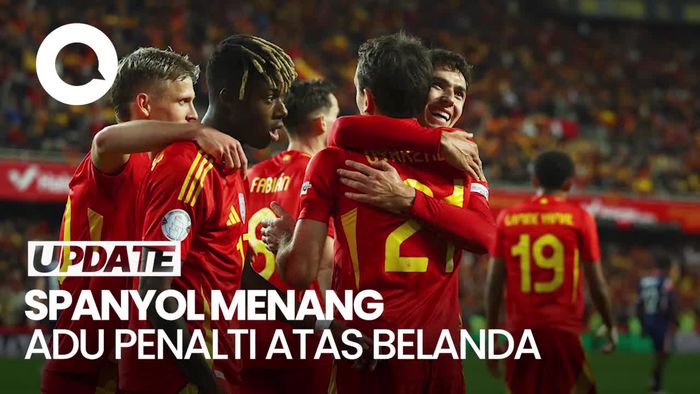 Video Saling Balas Gol di Laga Spanyol Vs Belanda