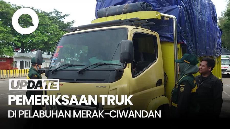 Video Musim Mudik, Pemeriksaan Truk di Pelabuhan Merak-Ciwandan Diperketat