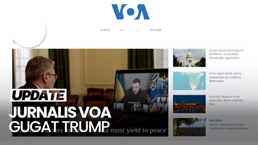 Video: Jurnalis VOA Gugat Trump gegara Penutupan Kantor Berita