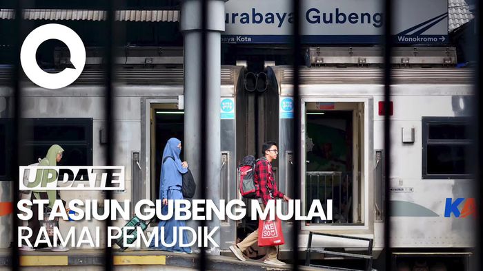 Video: Stasiun Gubeng Surabaya Mulai Ramai Pemudik