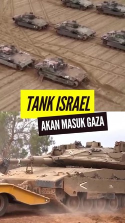 Video: Tank-tank Israel Bersiap Masuk Gaza