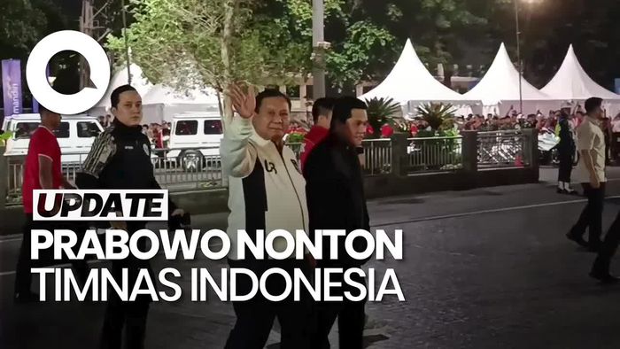 Video: Momen Prabowo Tiba di GBK, Nonton Indonesia Vs Bahrain