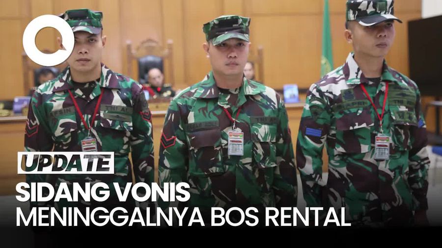 Video: Satu Oknum TNI Kasus Penembak Bos Rental Mobil Divonis Bui 4 Tahun