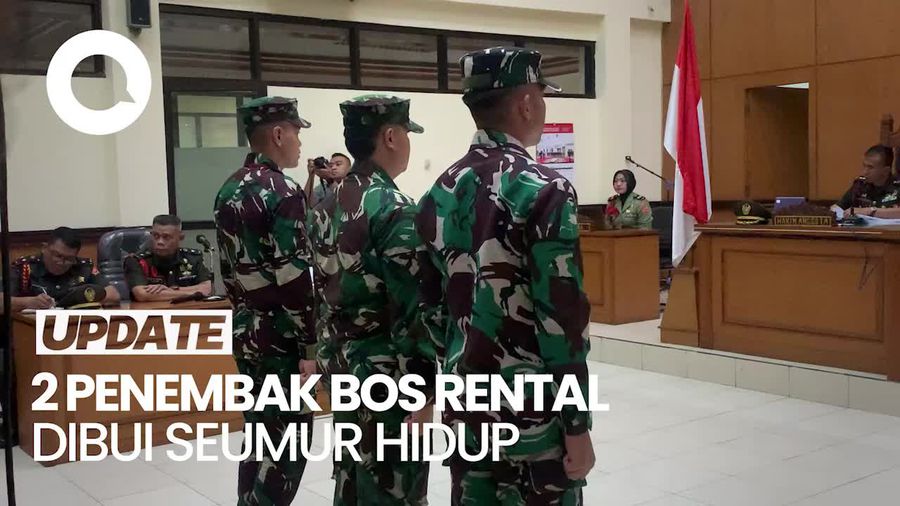 Video: 2 Oknum TNI Penembak Bos Rental Mobil Divonis Penjara Seumur Hidup