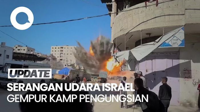 Video: Detik-detik Rudal Israel Hantam Pengungsian Warga di Gaza
