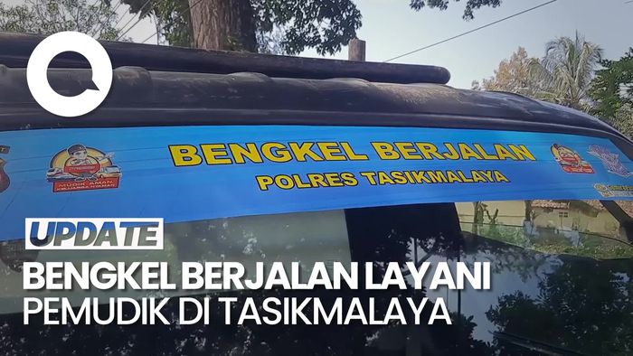 Video: Polres Tasikmalaya Sediakan Bengkel Berjalan Layani Pemudik