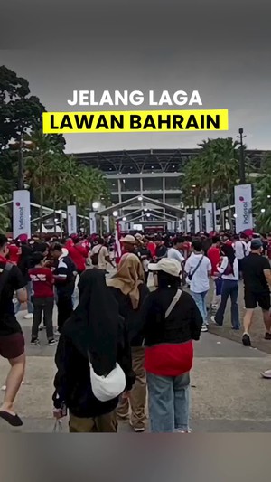 Video: GBK Memerah Jelang Laga Indonesia Vs Bahrain