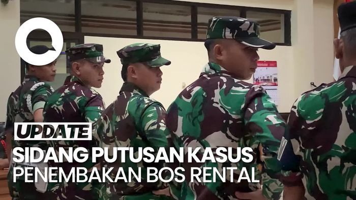 Video: 3 Oknum TNI Kasus Penembakan Bos Rental Mobil Hadapi Sidang Putusan