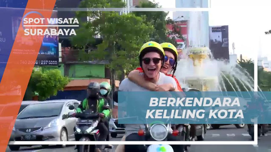 Berkendara Seru Keliling Kota Surabaya dengan Motor Listrik