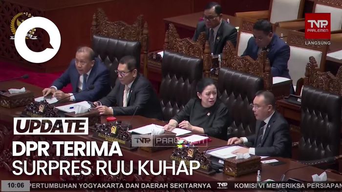 Video: DPR Terima Surpres Penunjukan Wakil Pemerintah di RUU KUHAP