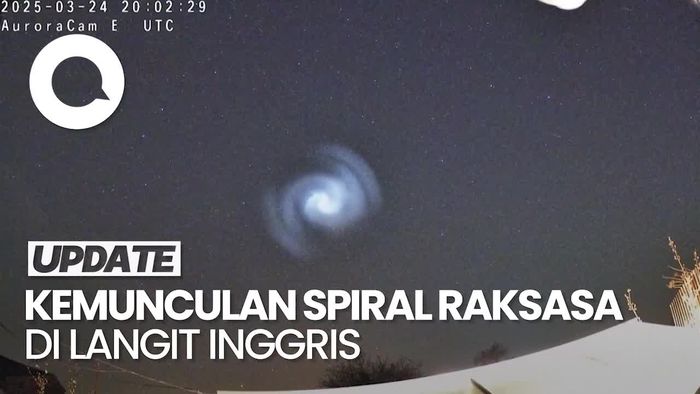 Video Penjelasan Ilmiah soal Fenomena Spiral Raksasa di Langit Inggris