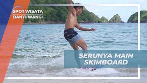 Rasakan Sensasi Seru Berhasil Meluncur dengan Skimboard, Banyuwangi