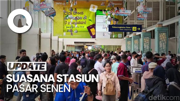 Video: H-5 Lebaran, Stasiun Pasar Senen Mulai Ramai Pemudik