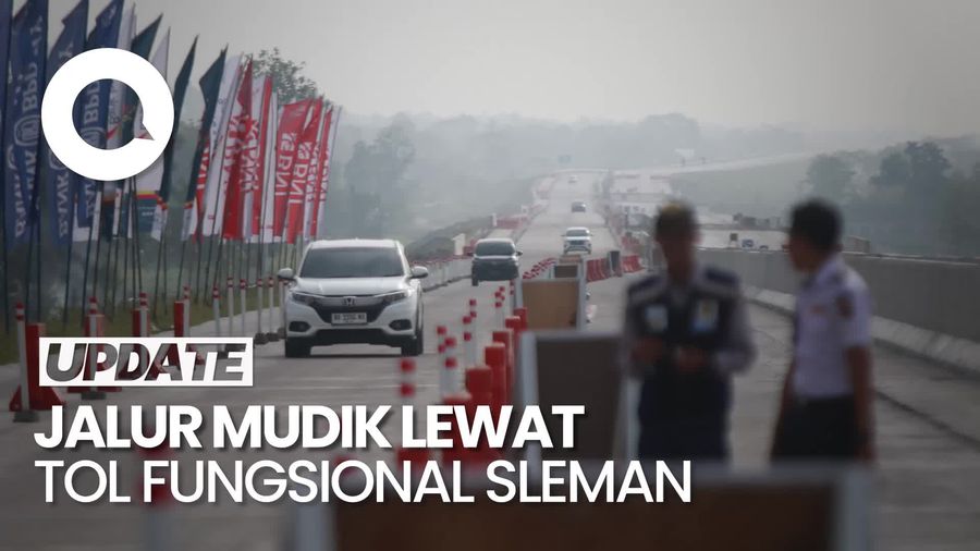 Video: Situasi Mudik Via Tol Fungsional Sleman