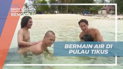 Bersaing dalam Lomba Panco di Pantai Pulau Tikus, Bengkulu  