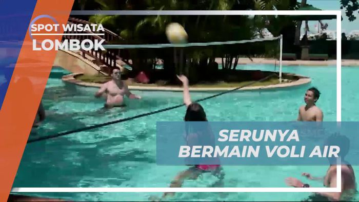 Serunya Bermain Voli Air di Resort Gili Trawangan, Lombok
