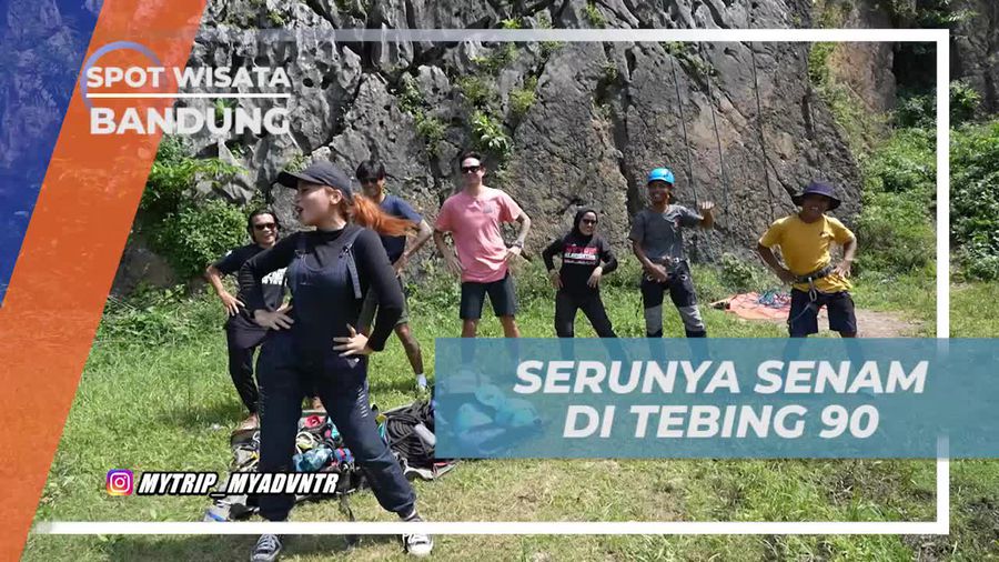 Pemanasan Seru Sebelum Rock Climbing di Tebing 90, Bandung